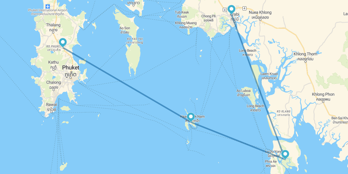 Krabi, Koh Lanta, Phi Phi y Phuket