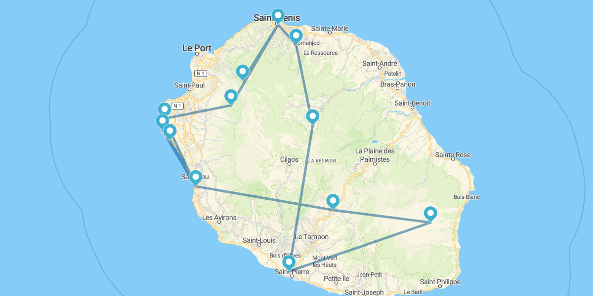 Ruta por lo mejor de Isla Reunión: naturaleza, volcanes, playas y cultura