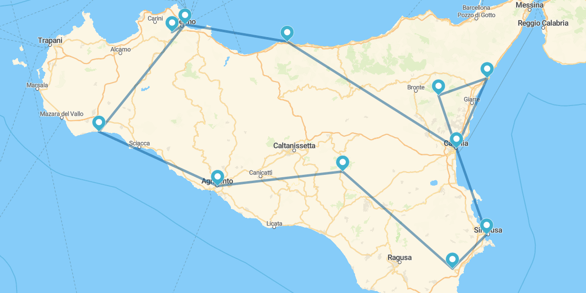 Salidas Especiales Sicilia, Belleza Mediterránea
