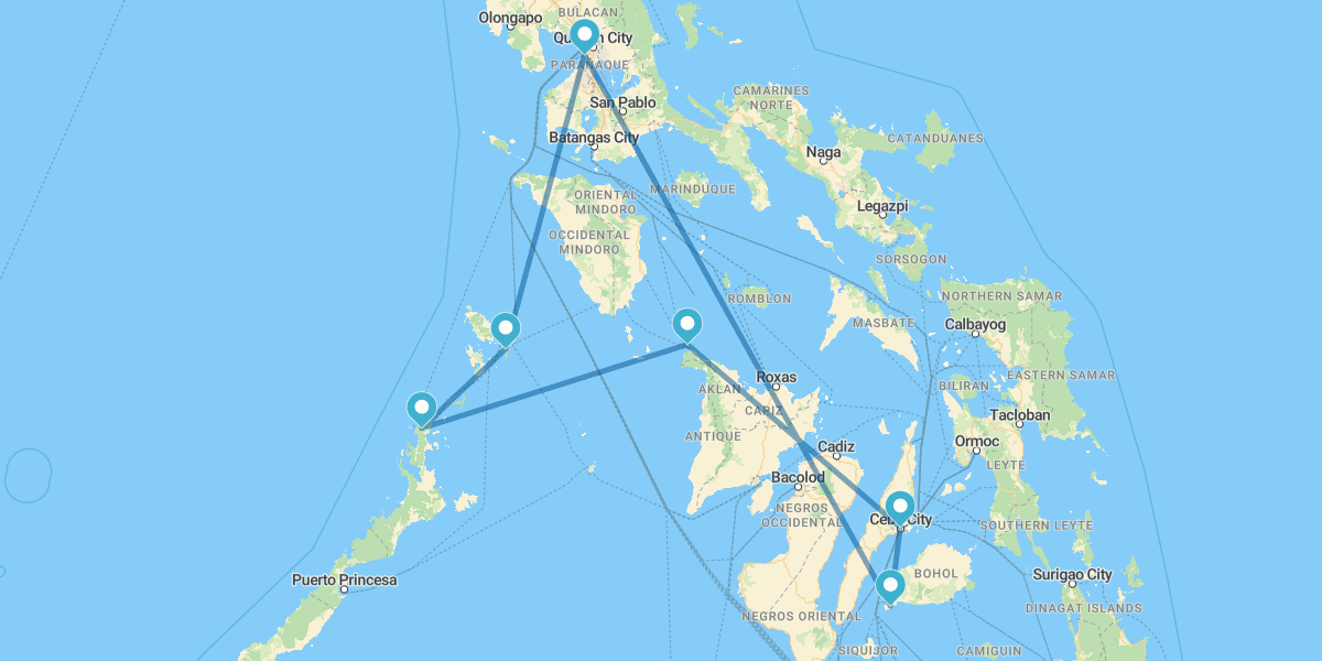Manila, Panglao, Cebú, Isla de Borácay, El Nido y Corón