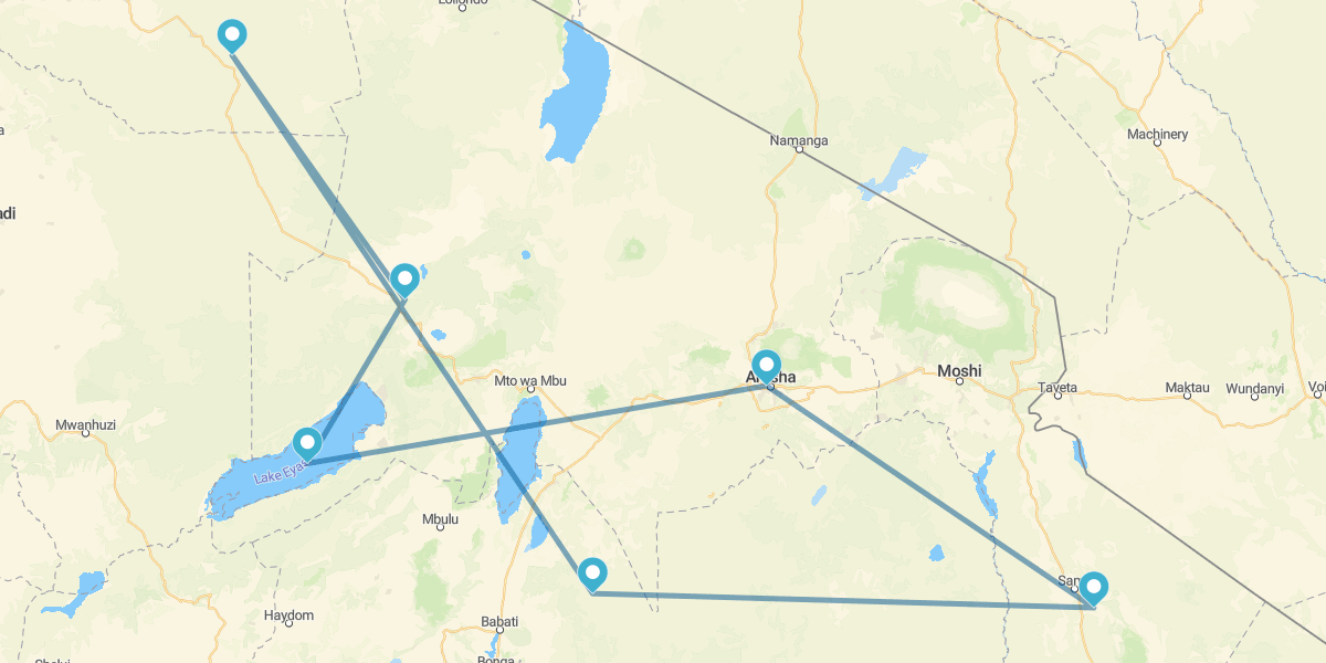 Arusha, Kilimanjaro, Tarangire, Serengeti, Ngorongoro y Lago Eyasi