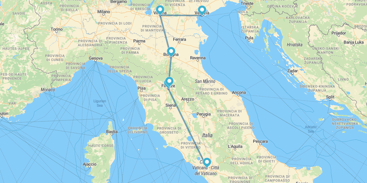 Salidas Especiales Ruta por las Ciudades Eternas: De Venecia a Roma