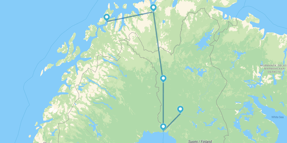 Círculo Polar Ártico, Alta, Tromsø y Auroras Boreales