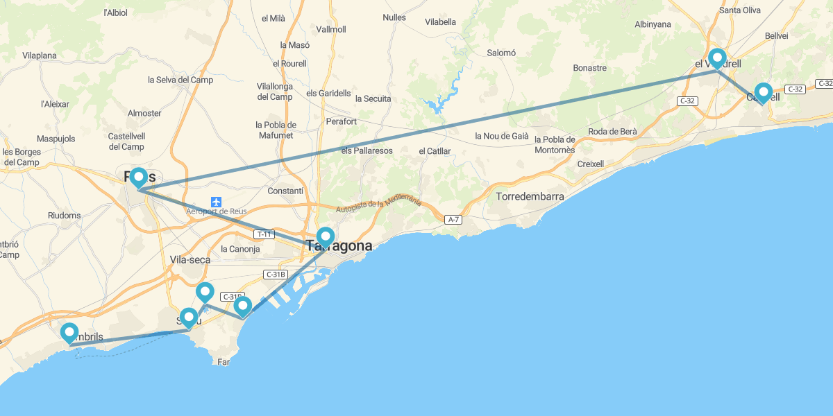 Escapada con tu coche por la Costa Daurada