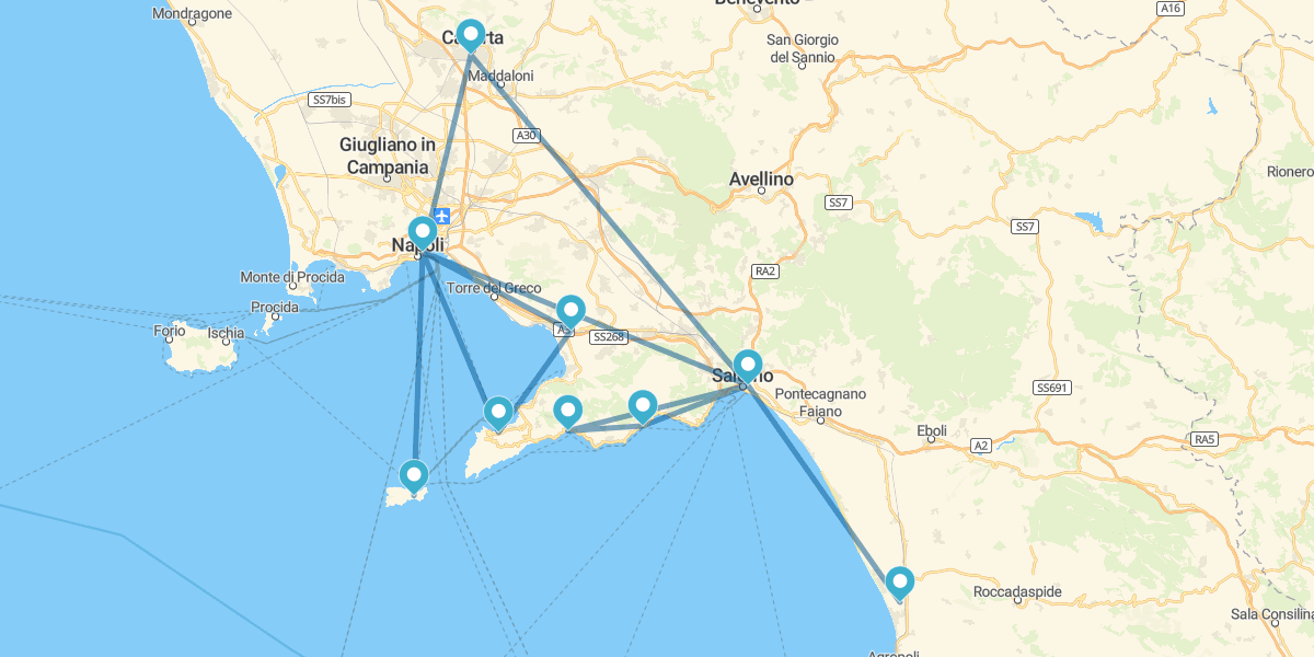 Campania: mar, historia y tradición (salidas verano 2026)
