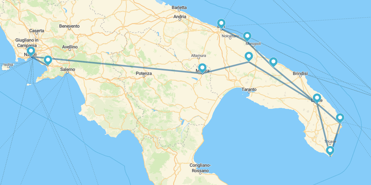 Apulia: De Nápoles a Bari