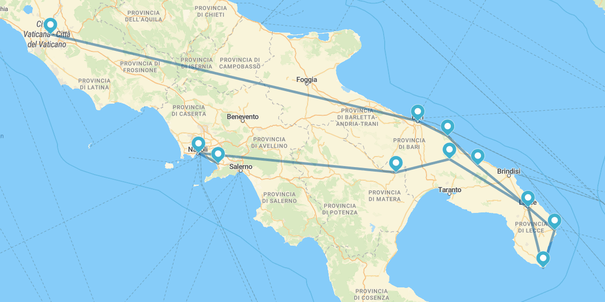 De Nápoles a Roma con Apulia