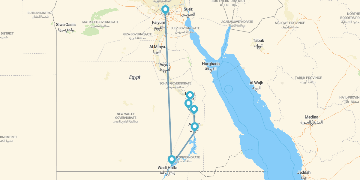Especial +60 Senior Egipto inolvidable, Abu Simbel en avión, pirámides y templos 2027