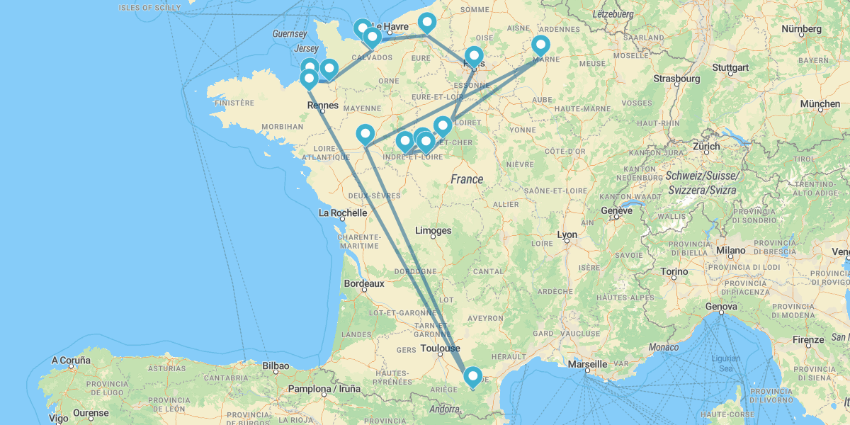 Descubre París, Normandía y Castillos