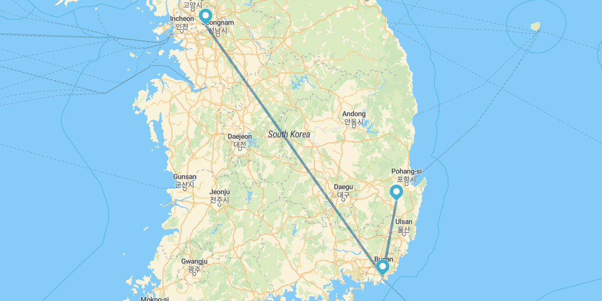 Seúl, Busan y Gyeongju