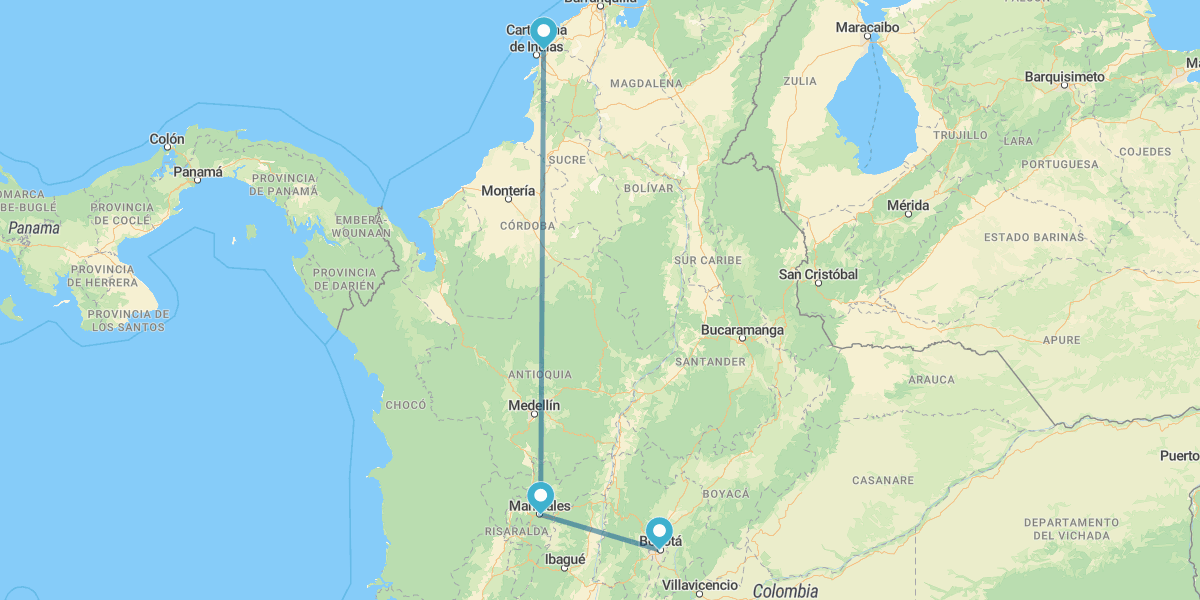 Colombia con aroma de café