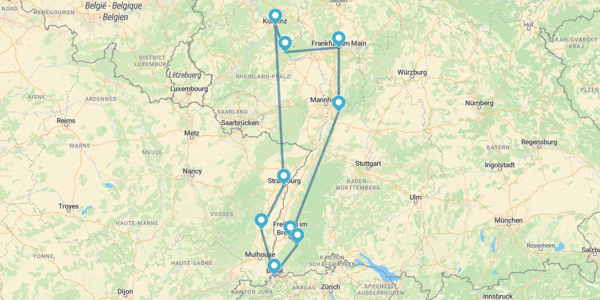 Viaja por Alsacia, Selva Negra y Rin