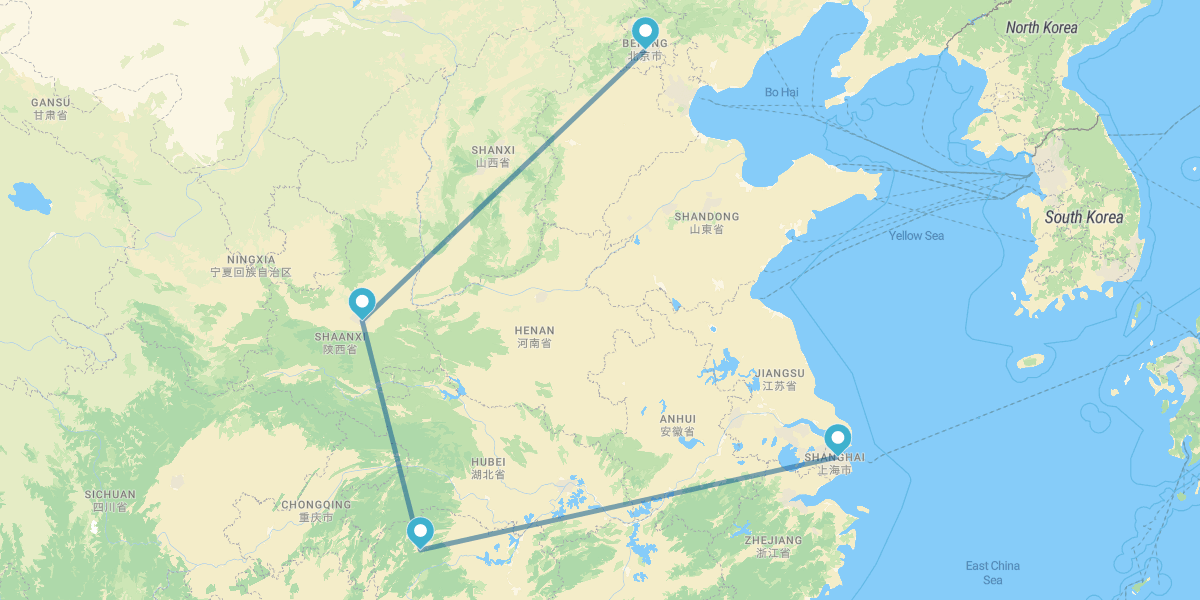 Pekín, Xian, Zhangjiajie y Shanghái