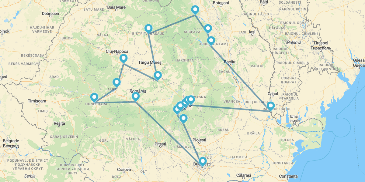 De Bucarest a Sibiu