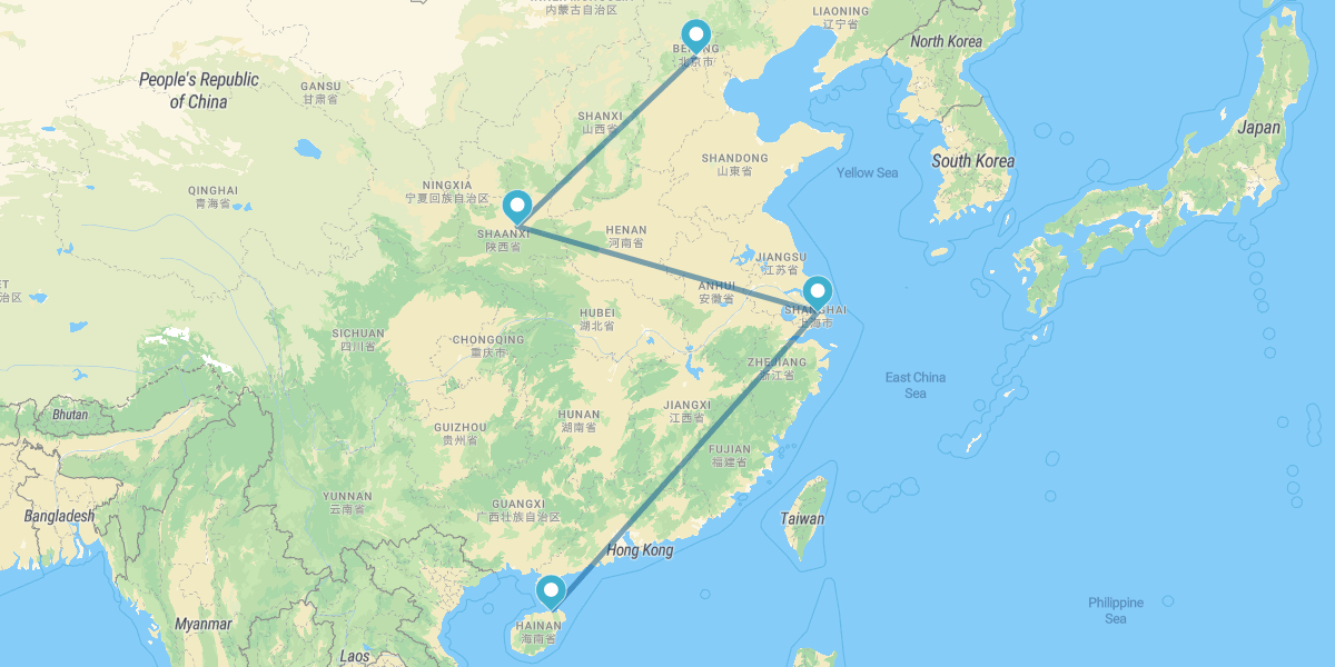 Pekín, Xian, Shanghái y Playas de Hainan