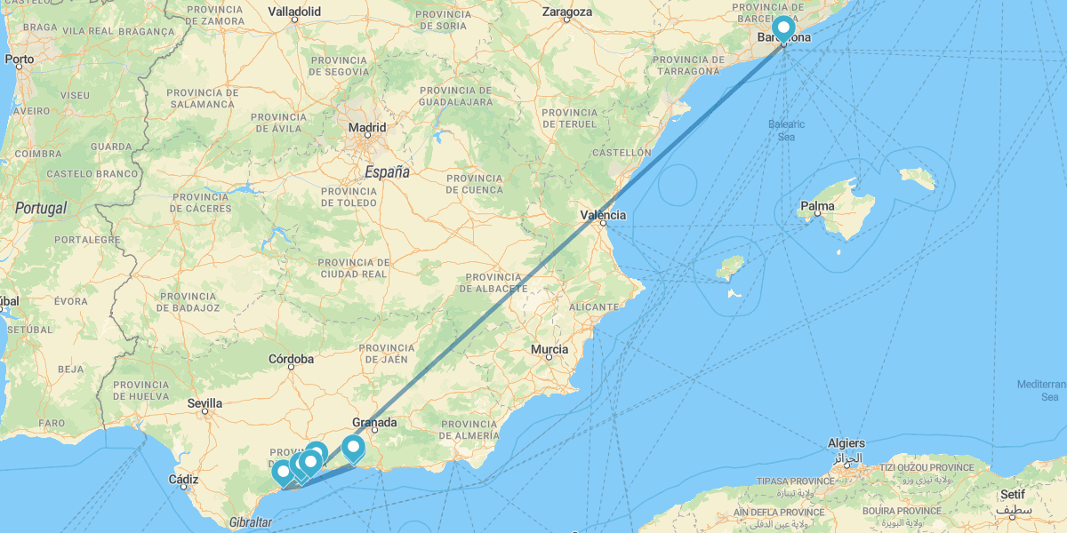 Especial +60 Senior Málaga con Caminito del Rey (especial desde Barcelona)