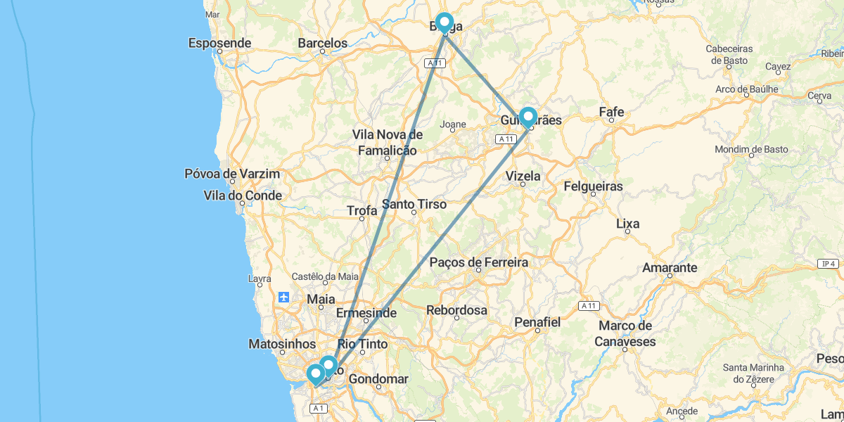 Especial +60 Senior Oporto y alrededores especial desde Barcelona