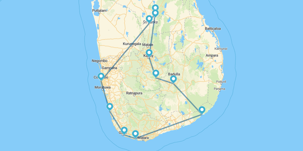 Salidas Especiales Sri Lanka, patrimonio y mar