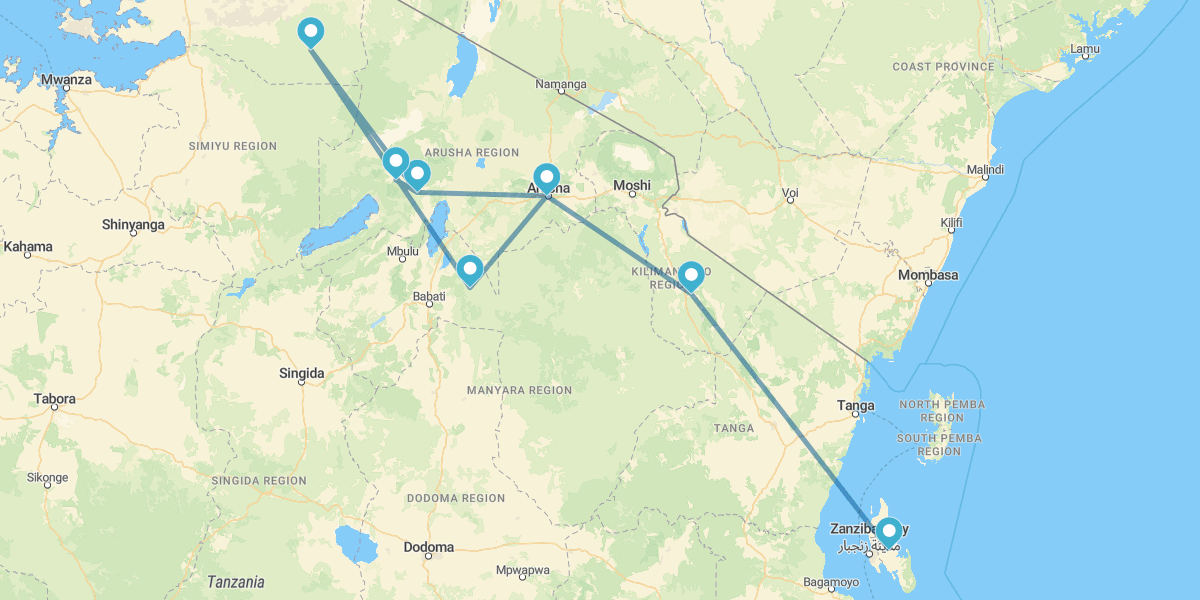 Viaja a Tanzania Salvaje y Zanzíbar