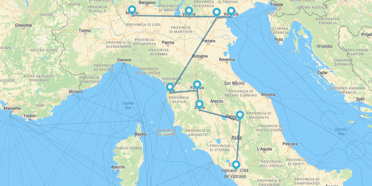 Salidas Especiales Italia, entre Canales y Cúpulas