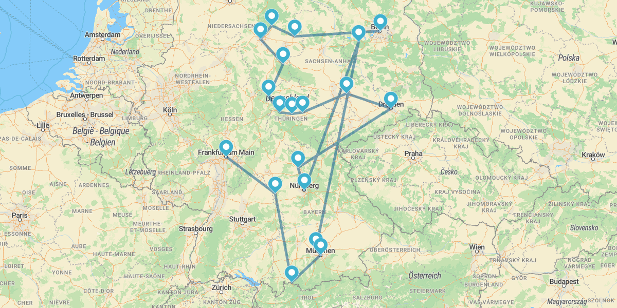 De Berlín a Frankfurt