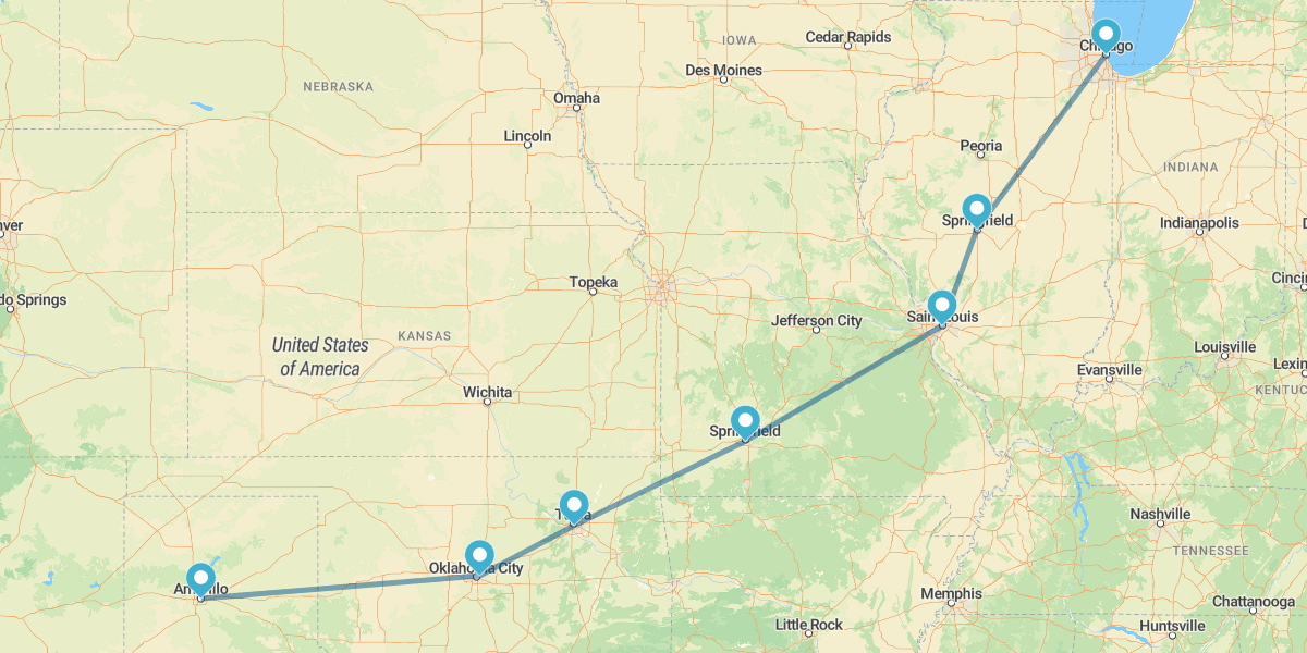 Ruta 66, de Chicago a Oklahoma. Tras la huella de la "Mother Road"