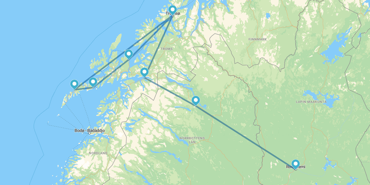 Especial Fin de Año de Tromsø a Rovaniemi con Islas Lofoten y Cultura Sami