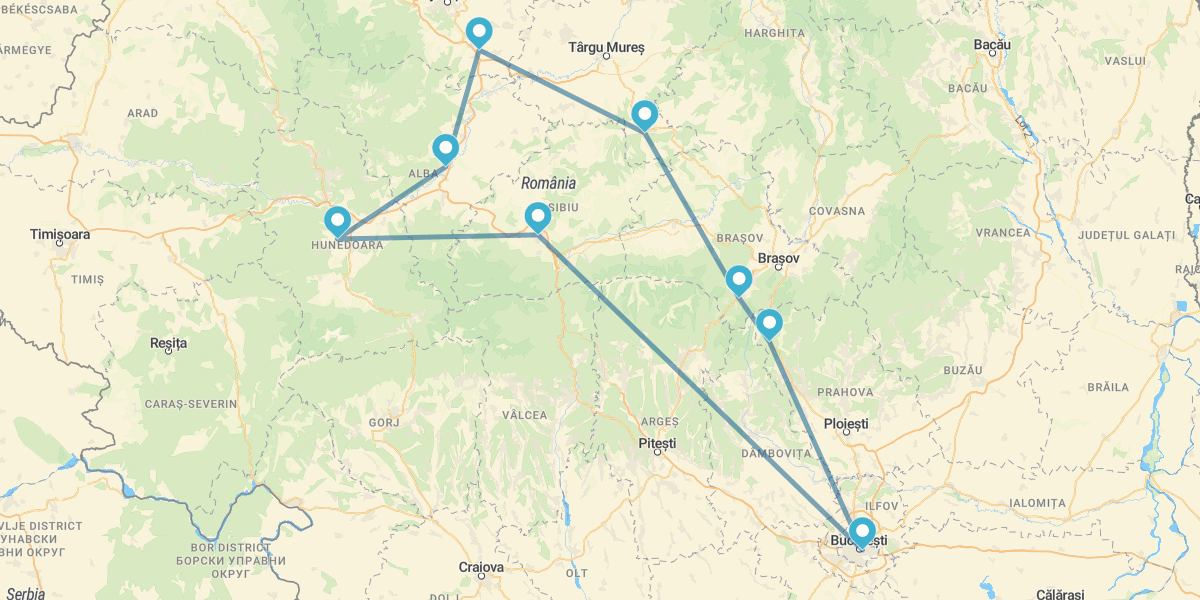 Bucarest, Sighisoara y Sibiu