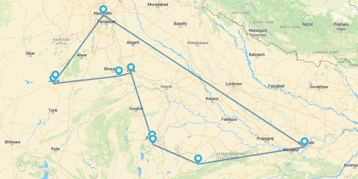 Namasté: Triángulo Dorado, Khajuraho y Benarés