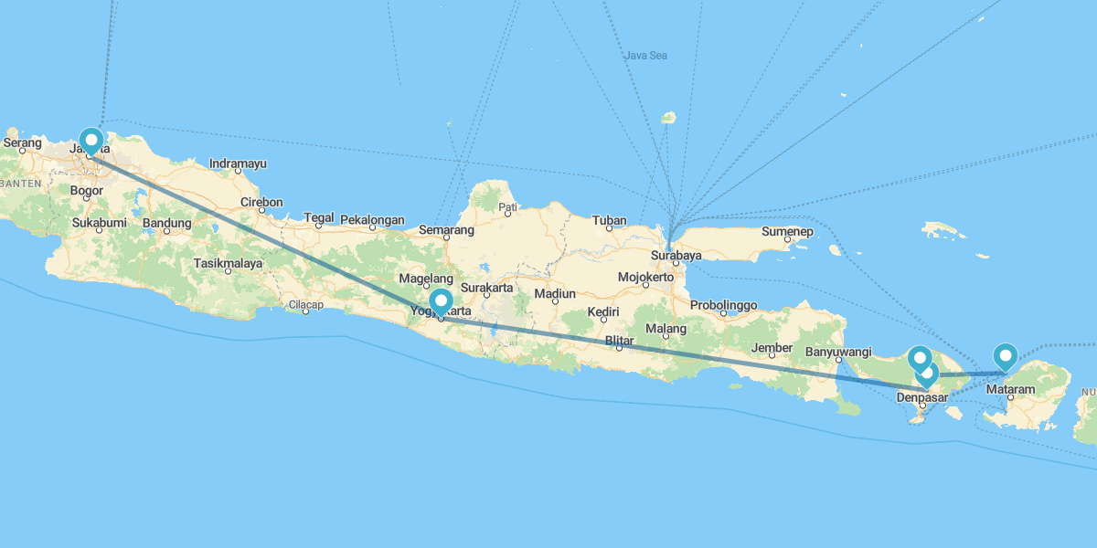 Java, Bali e Islas Gili