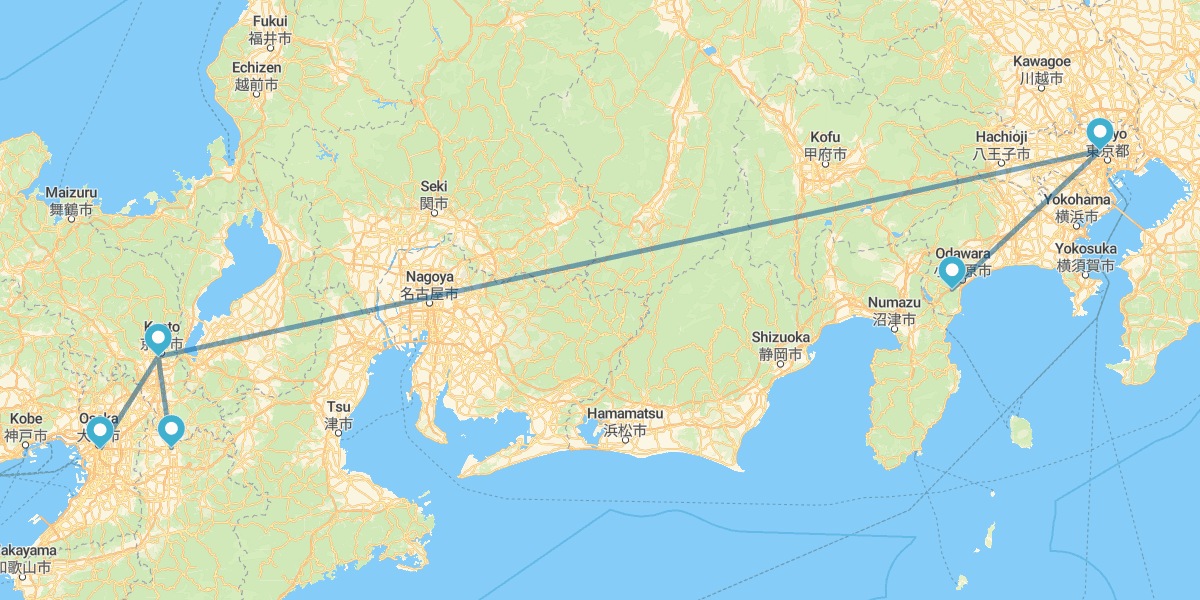 Tokio, Kioto y Osaka