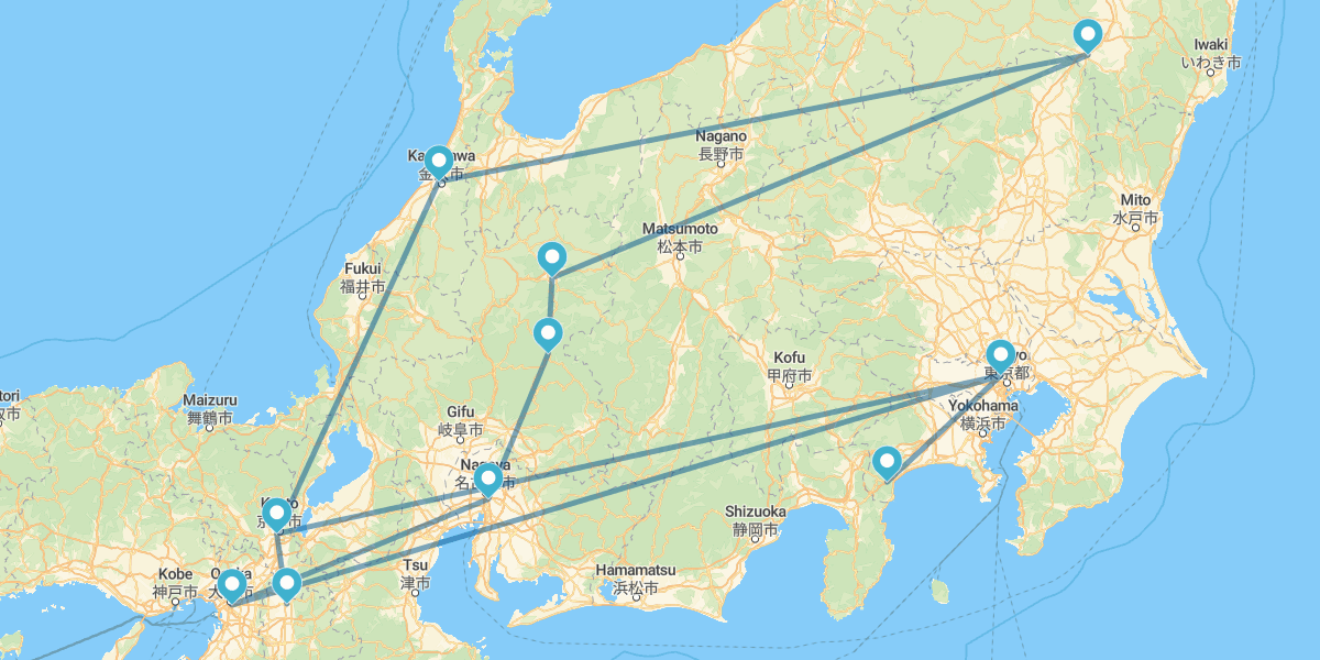 Tokio, Kioto, Ruta Feudal y Osaka
