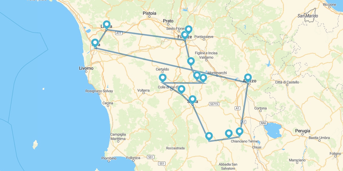 Ruta por la Toscana más auténtica