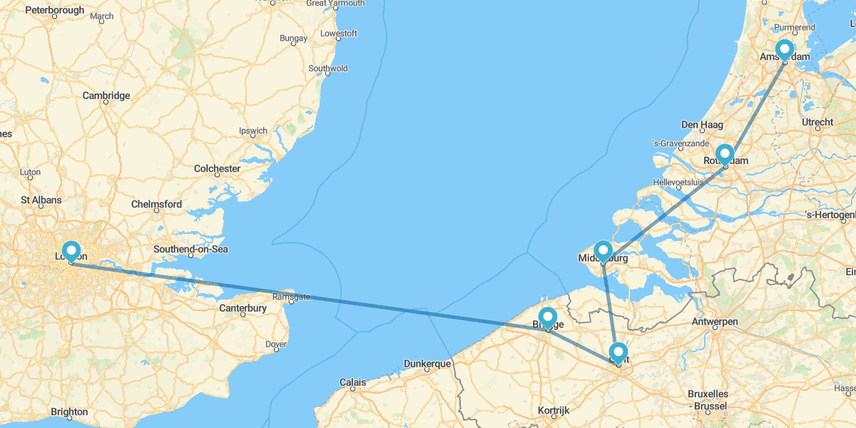 Londres, Bélgica y Países Bajos