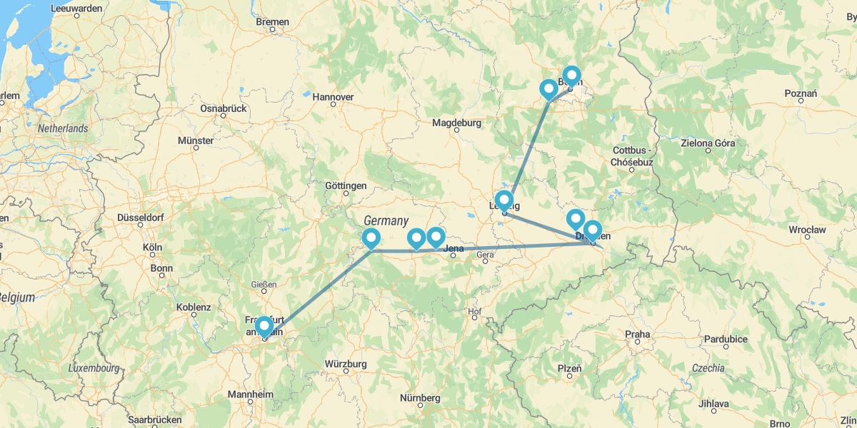 Ruta por Brandenburgo, Sajonia y Turingia