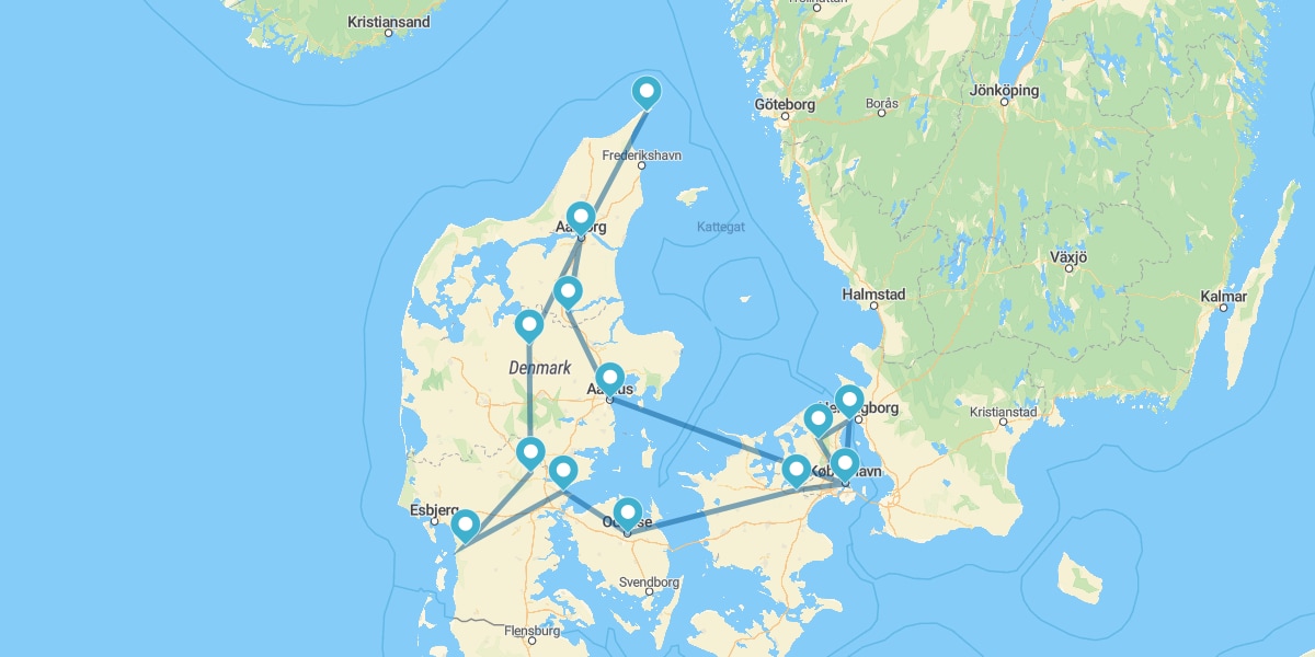 Ruta por la Península de Jutlandia