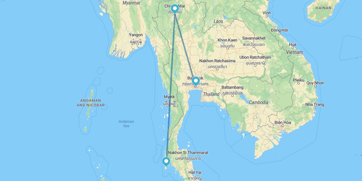 Bangkok, Chiang Mai y Phuket