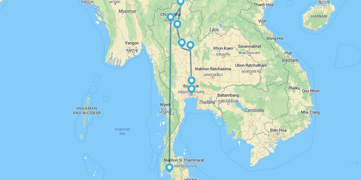 Ruta Norte y Krabi