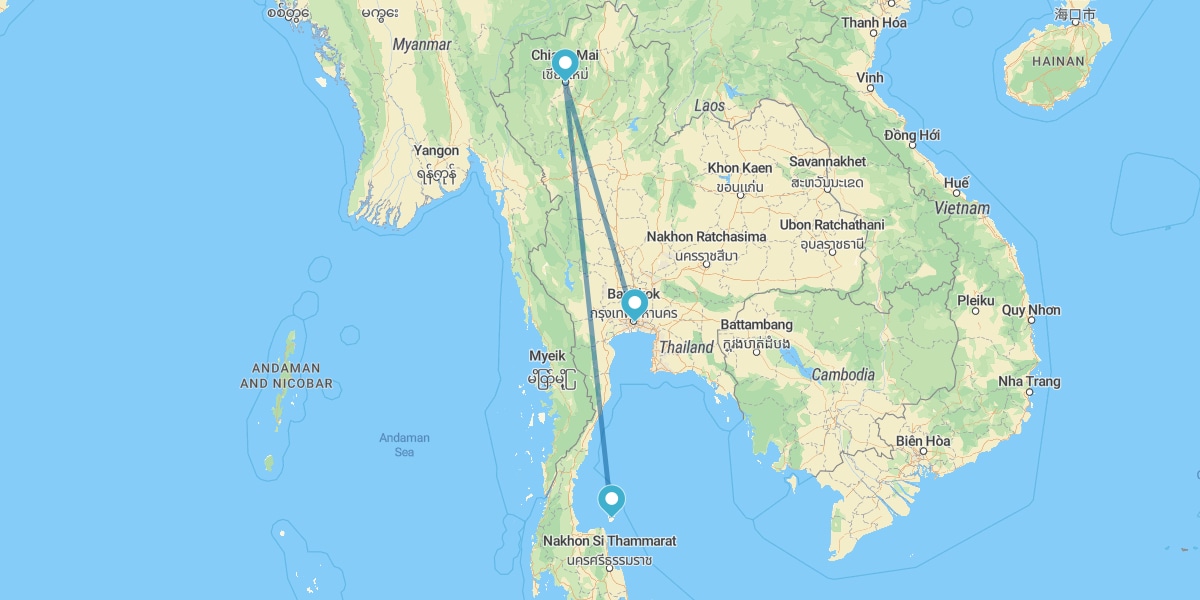 Bangkok, Chiang Mai y Koh Samui