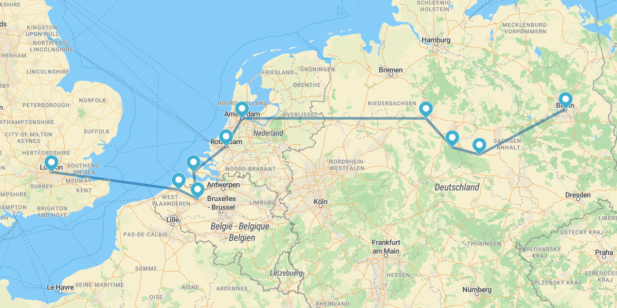 Londres, Ámsterdam y Berlín