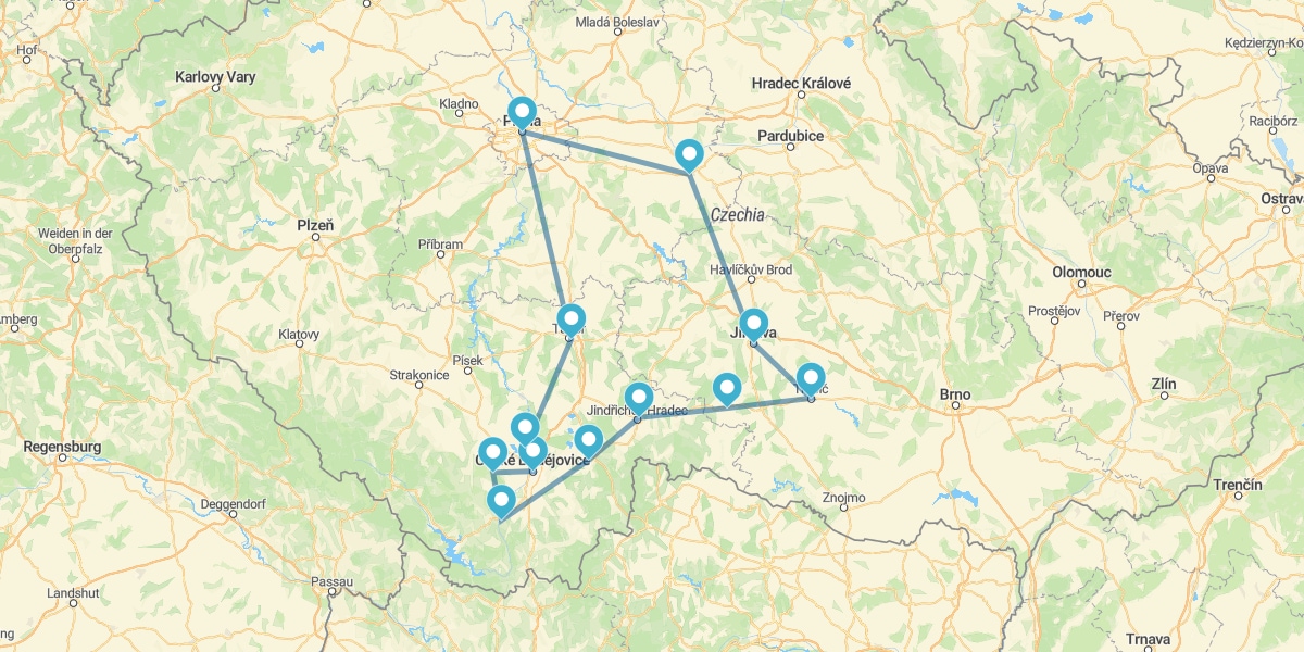 Ruta por Bohemia y Moravia