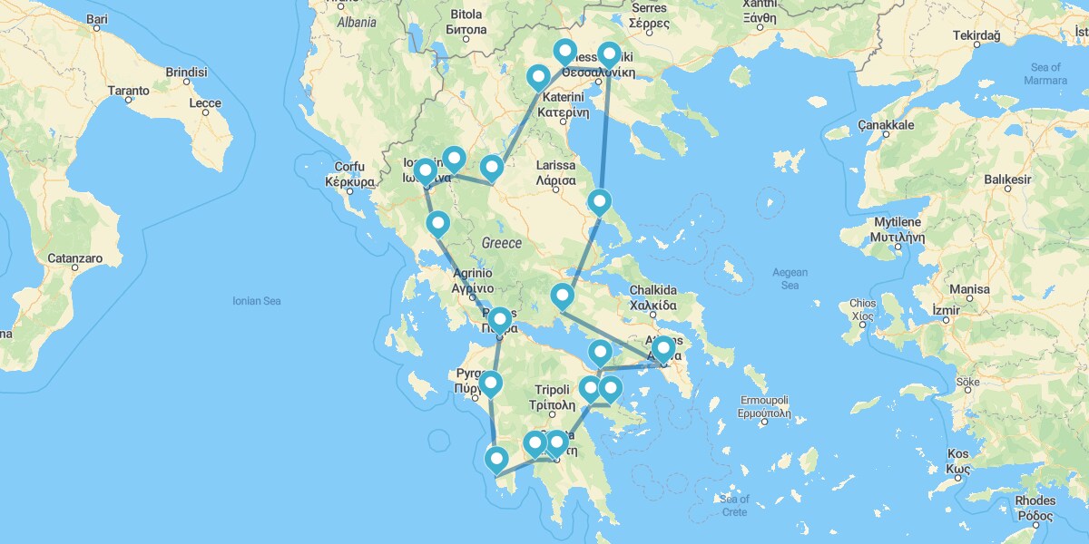 La Gran Ruta de la Grecia Clásica