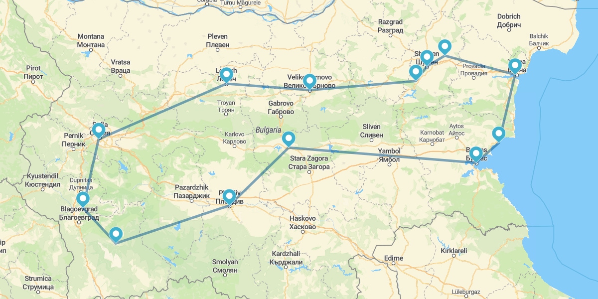 Ruta de los Castillos y Monasterios con Mar Negro