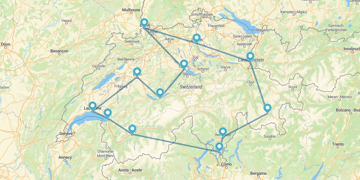 Ruta por el País Helvético y sus Paisajes de Postal