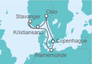 Itinerario del Crucero Alemania, Noruega - MSC Cruceros