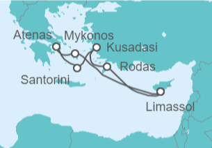Itinerario del Crucero Grecia, Turquía, Chipre - MSC Cruceros