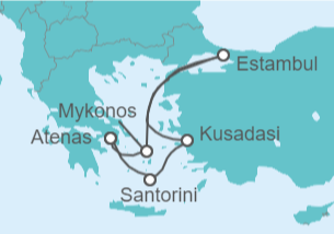 Itinerario del Crucero Grecia, Turquía - Royal Caribbean