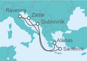 Itinerario del Crucero Grecia y Croacia  - Royal Caribbean
