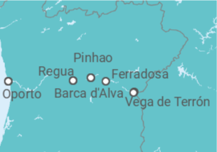 Itinerario del Crucero Crucero en familia por el Duero  - CroisiEurope