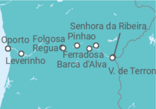 Itinerario del Crucero El valle del Duero y Salamanca  - CroisiEurope